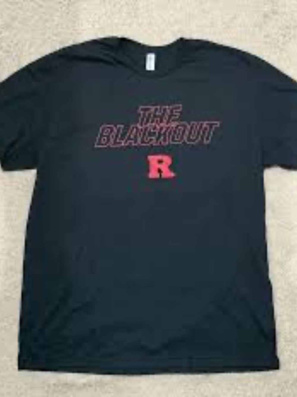 Rutgers Scarlet Knights 'THE BLACKOUT' Graphic Tee size XL